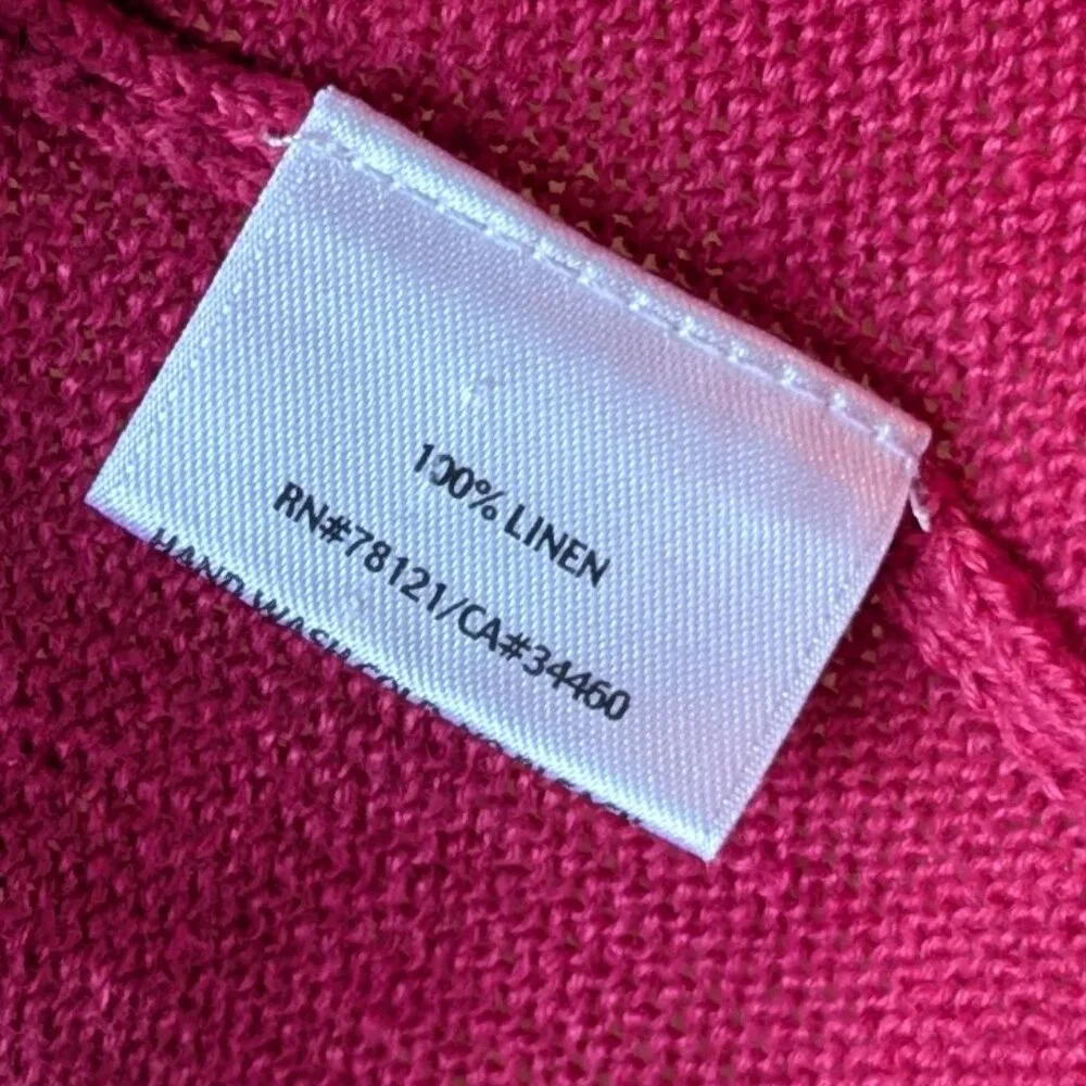 Eileen Fisher Linen Open Front Drape Cardigan - Picture 3 of 5